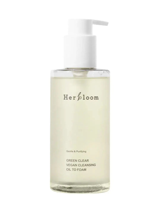 Green Clear Vegan Cleansing Oil to Foam – 200ml Herbloom